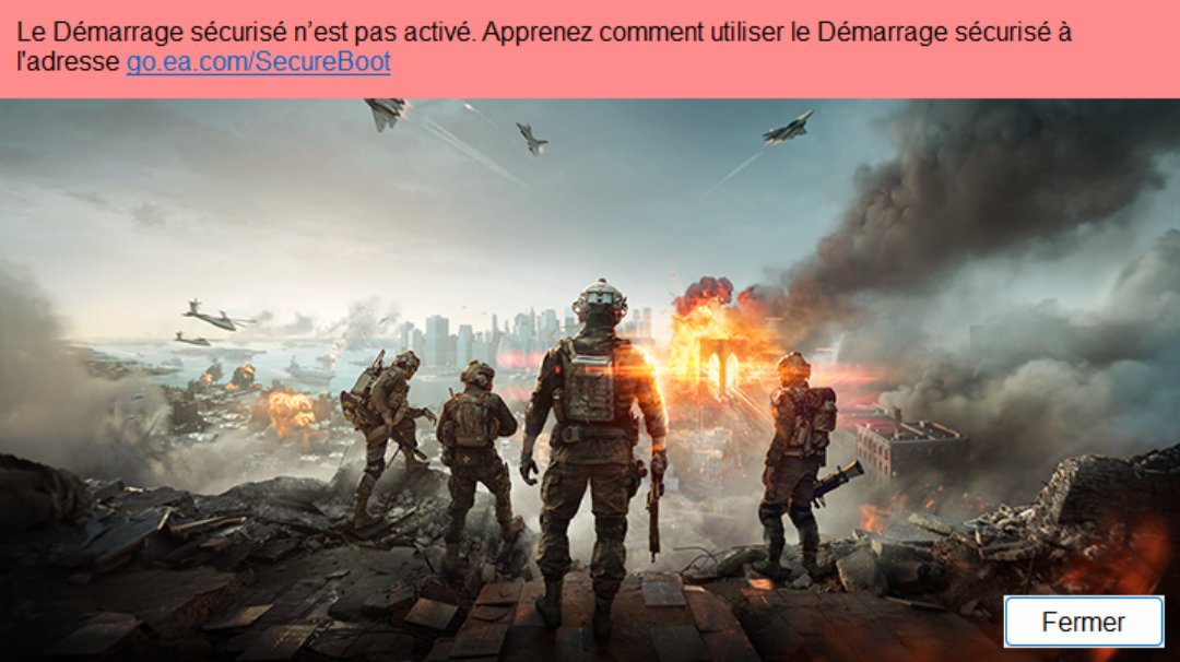 Attention au besoin d'activer le démarrage sécurisé dans le BIOS. ©Nerces pour Clubic