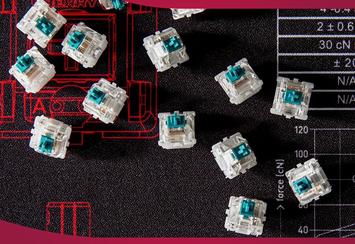 Switches de la marque CHERRY, leader allemand des commutateurs de clavier ©Cherry