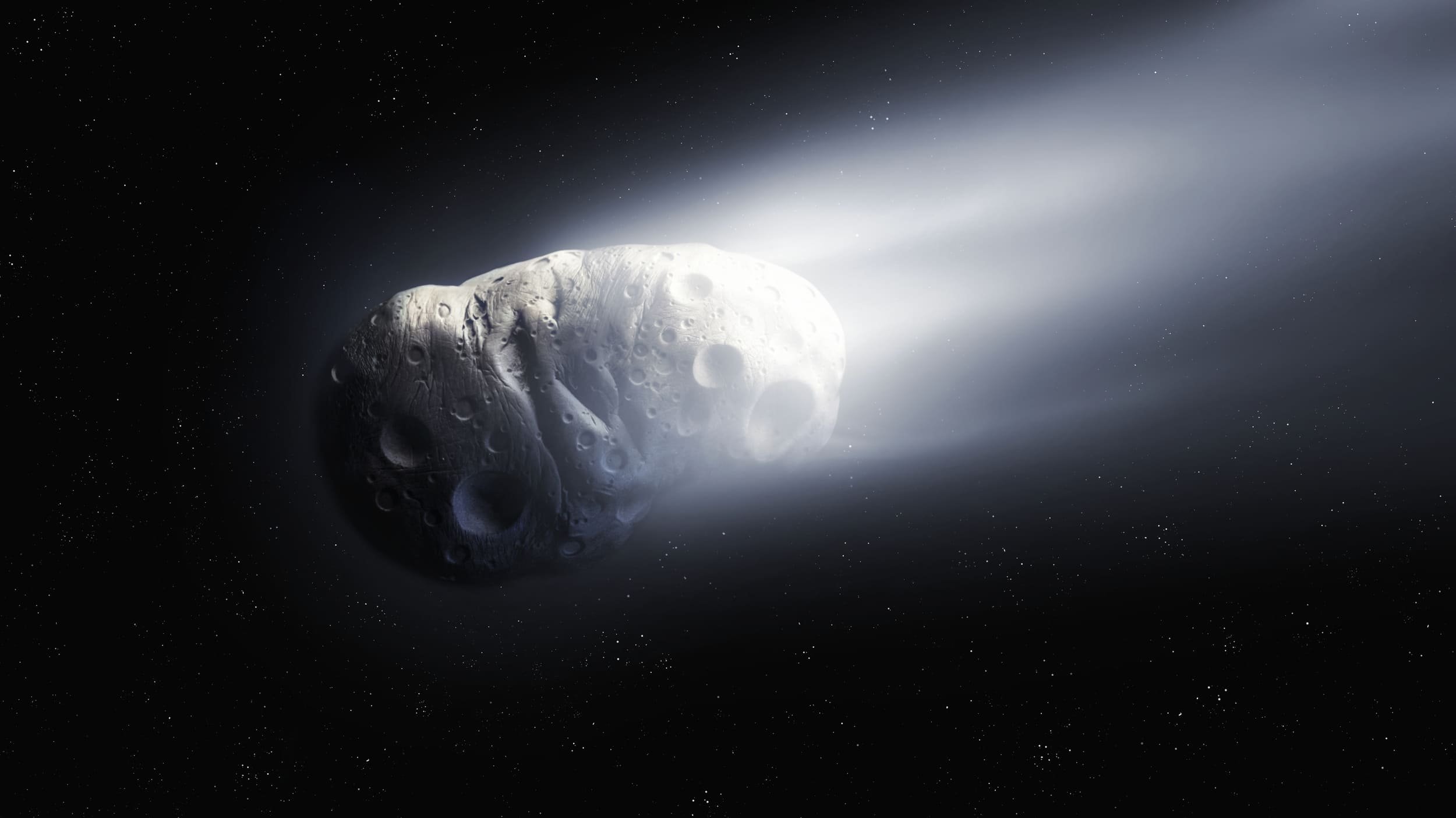 La queue glacée des comètes révèle enfin ses secrets cristallins. © Nazarii_Neshcherenskyi / Shutterstock