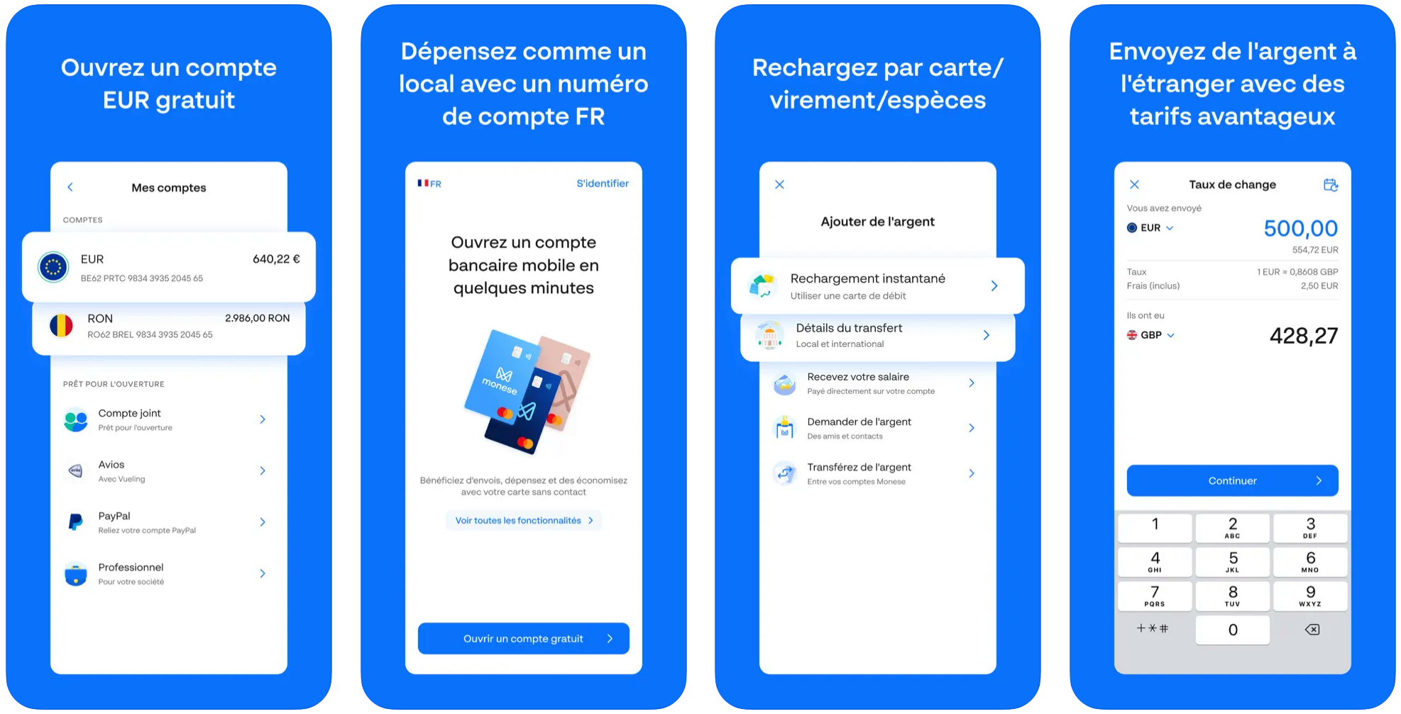 Application Monese - Présentation de la banque mobile