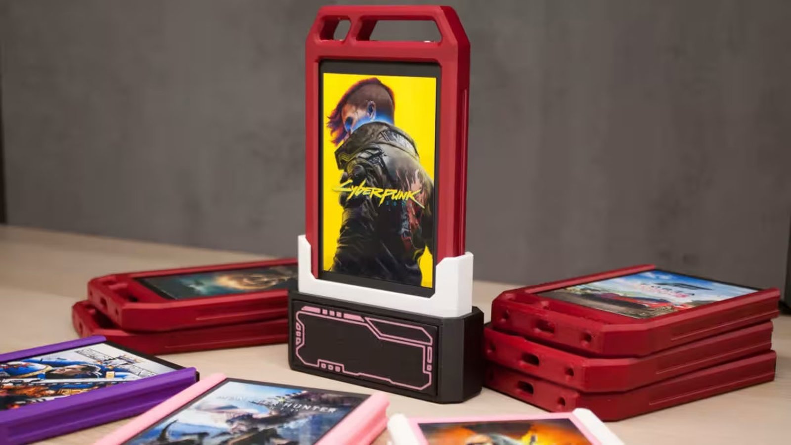 Une « cartouche » Cyberpunk 2077 via un SSD SATA de 128 Go. © TweakTown