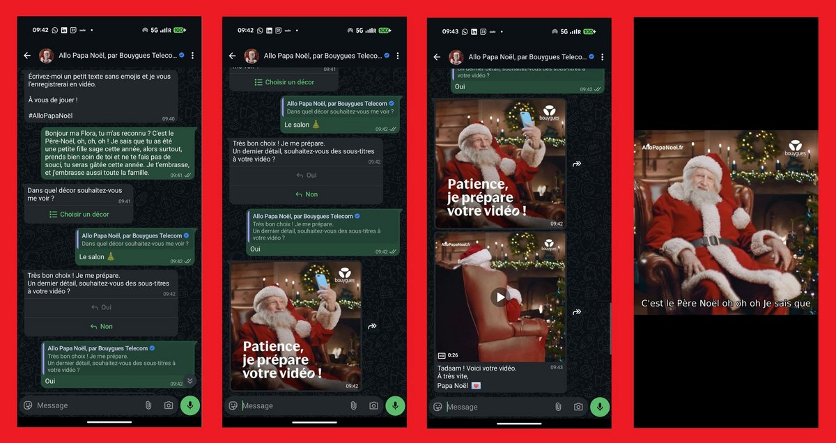 J'ai testé, pour ma fille, le Père Noël de Bouygues Telecom. Et le résultat est plutôt convaincant. © Alexandre Boero / Clubic