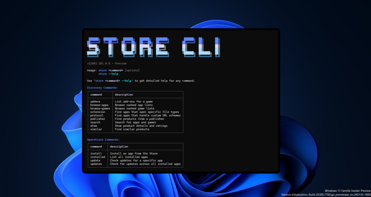 Microsoft vous permet d'installer les apps de son store... en ligne de commande. © Clubic