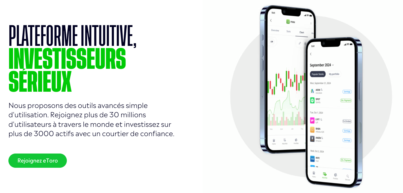 Avec le copy trading, eToro permet aux débutants de suivre les meilleurs investisseurs pour apprendre en pratiquant, avant de se lancer sur plus de 100 cryptomonnaies disponibles ©Shutterstock