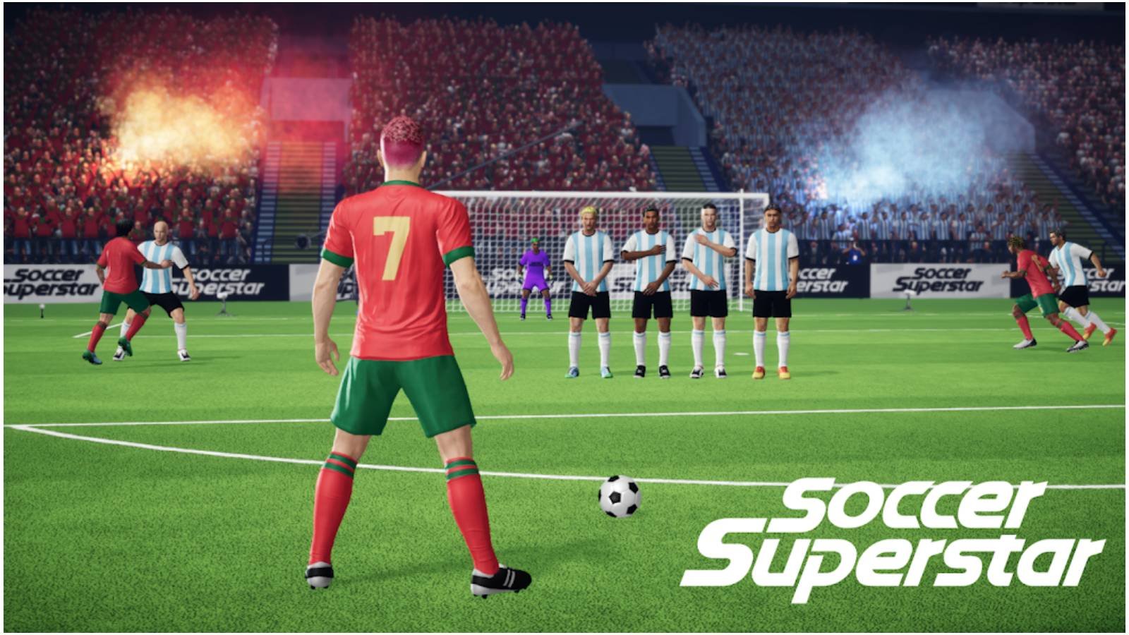 Soccer Superstar - Football vous propose plus de 5 000 niveaux de football avec des commandes par balayage, une physique réaliste du ballon et un mode hors ligne. © Simface Limited