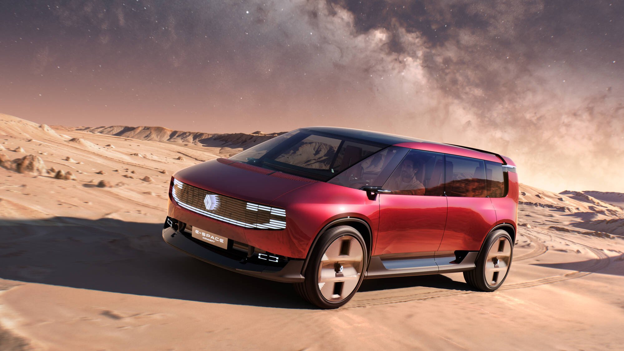 Renault revisite son célèbre "Espace" avec un nouveau concept électrique. ©Renault