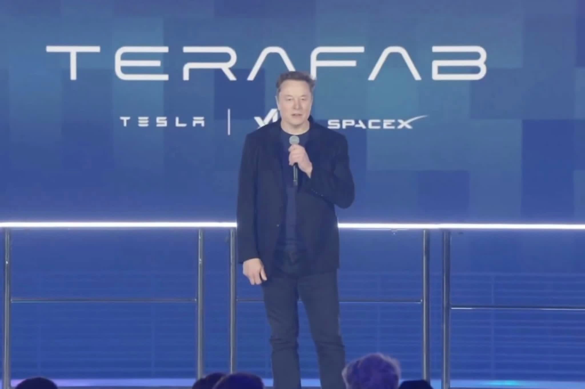 Pour son nouveau projet, Elon Musk rassemble son triptyque d'entreprises phares sous la même houlette. © Terafab