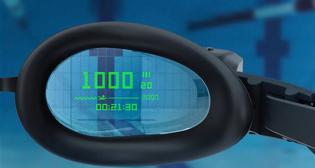 Affichez vos performances sous l'eau en temps réel. ©Holoswim