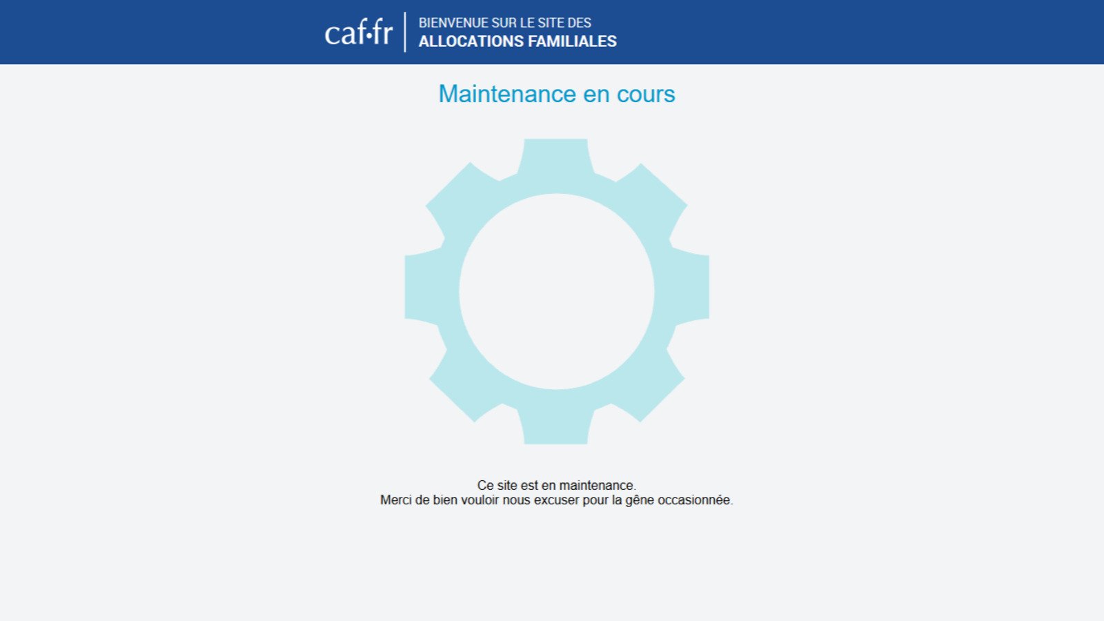 La CAF aussi, est inaccessible par internet. Alexandre Boero / Clubic