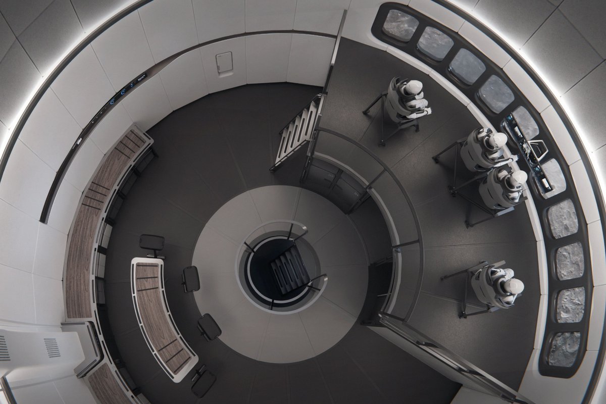 L'intérieur du Starship HLS. ©SpaceX