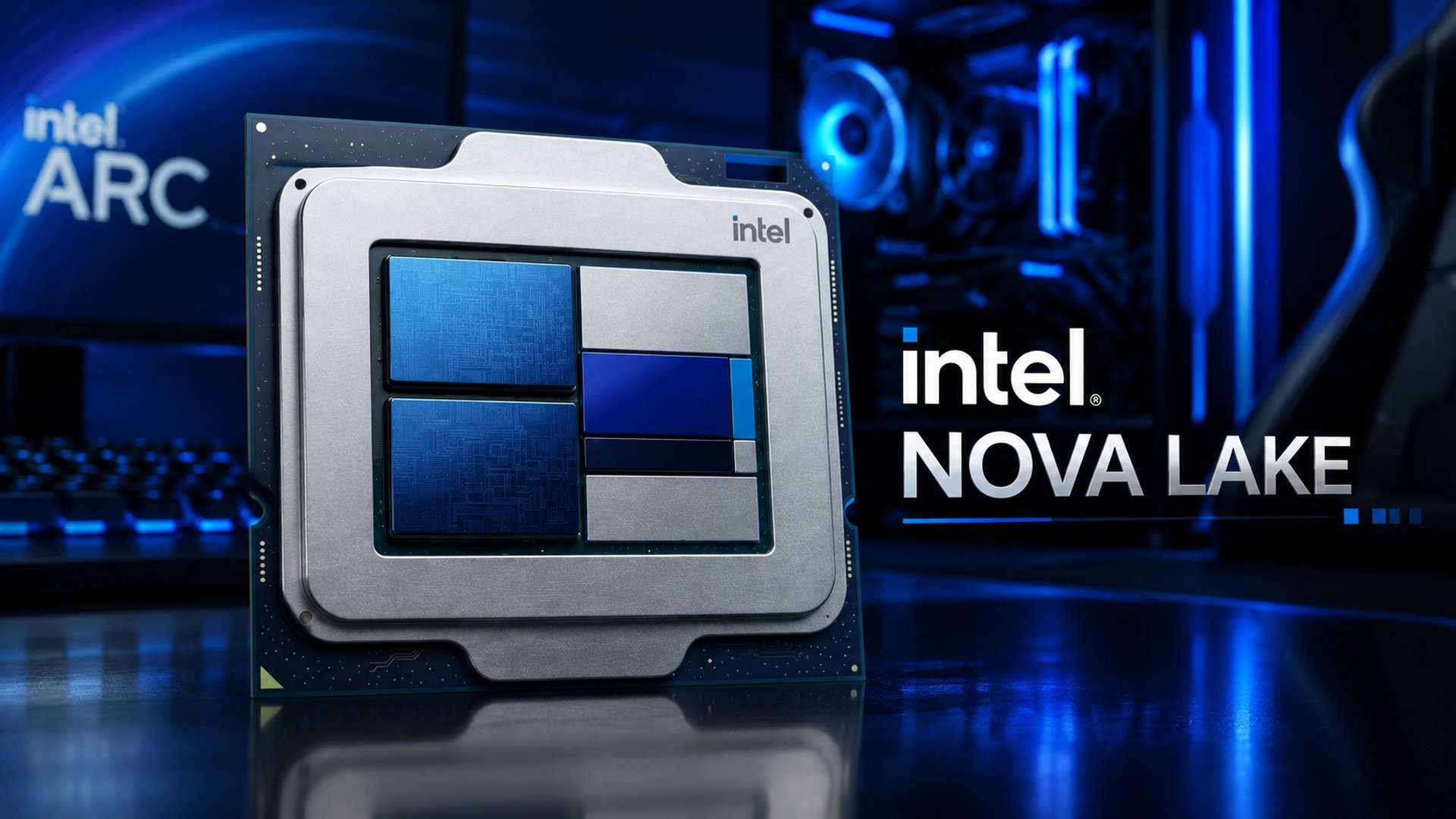 La génération Nova Lake d'Intel devrait être lancée en tout début d'année prochaine. © Intel