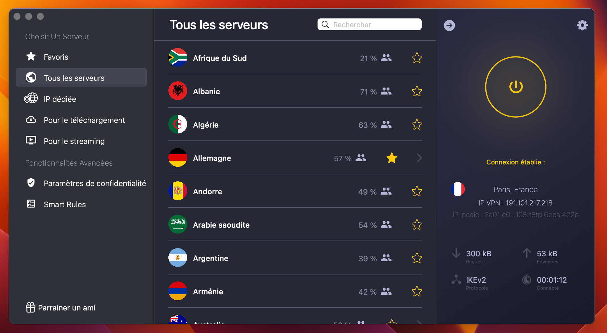 CyberGhost protège vos sessions de télétravail partout dans le monde grâce à ses 11 500 serveurs et sa prise en charge des protocoles VPN les plus fiables © Clubic