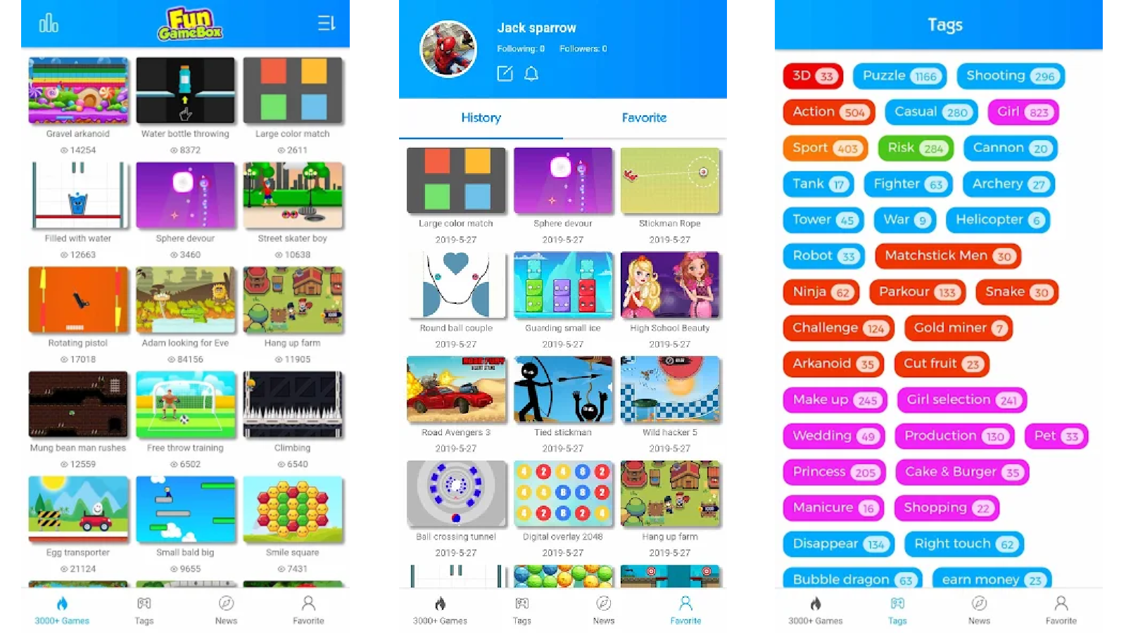 Fun GameBox propose une large sélection de jeux accessibles directement depuis sa plateforme, avec des titres variés allant des jeux de réflexion aux jeux d’action, de sport ou de stratégie. © JudianTech