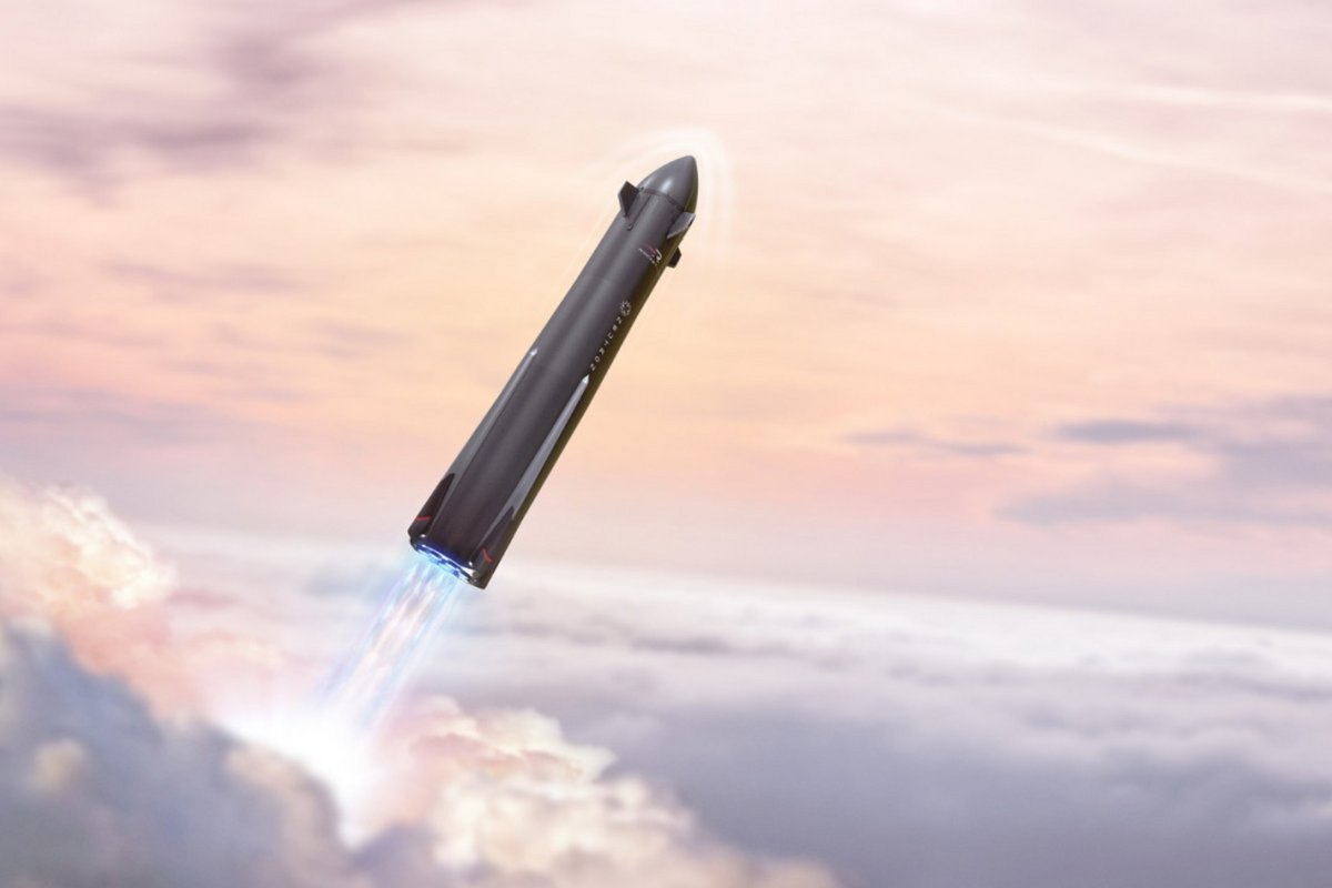 Vue d'artiste de la fusée Neutron. ©Rocket Lab