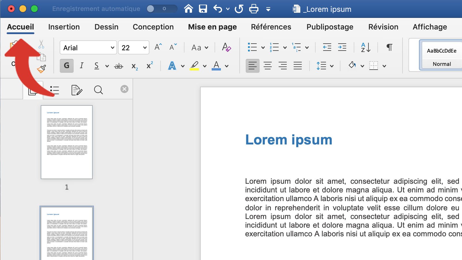 tutoriel word