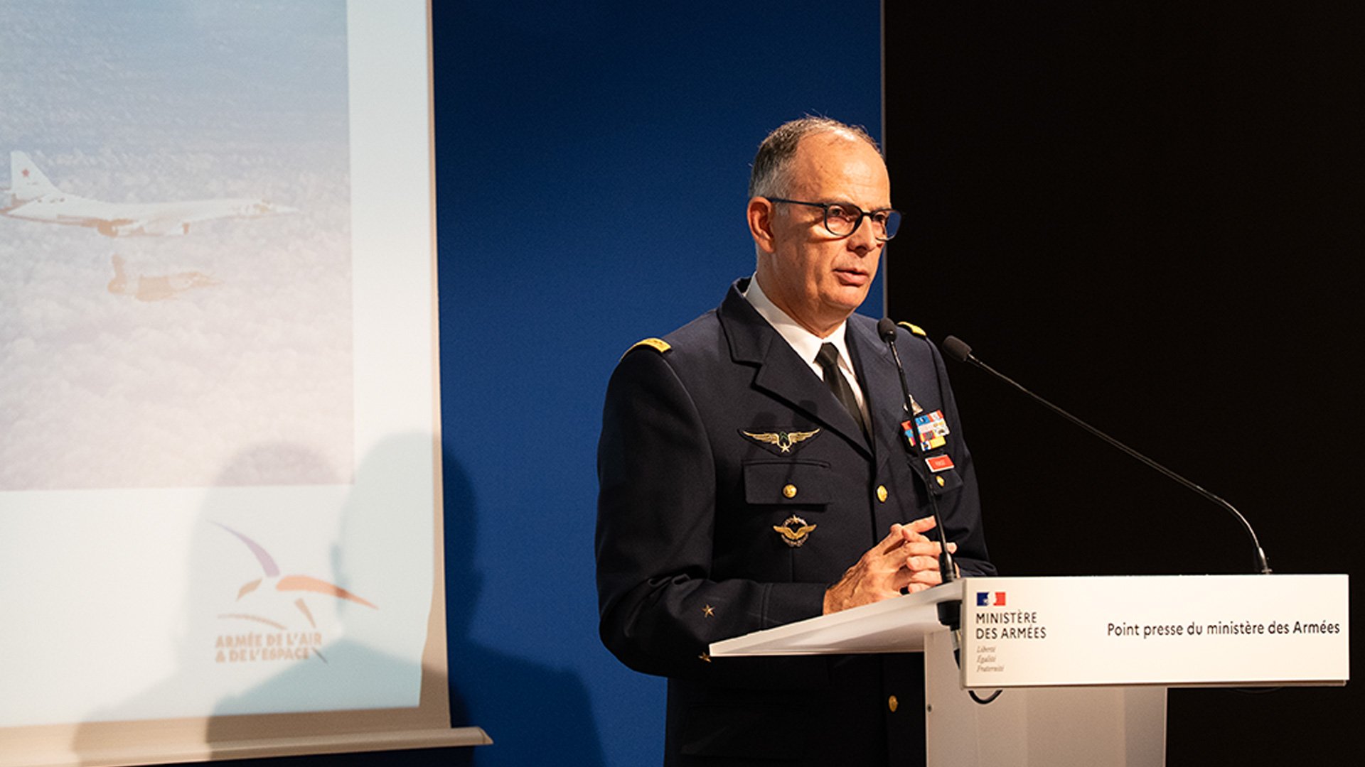 Le général de brigade aérienne Olivier Poncet, chef d’état-major du Commandement de la défense aérienne © Vincent Allibert / DICOD / Ministère des Armées