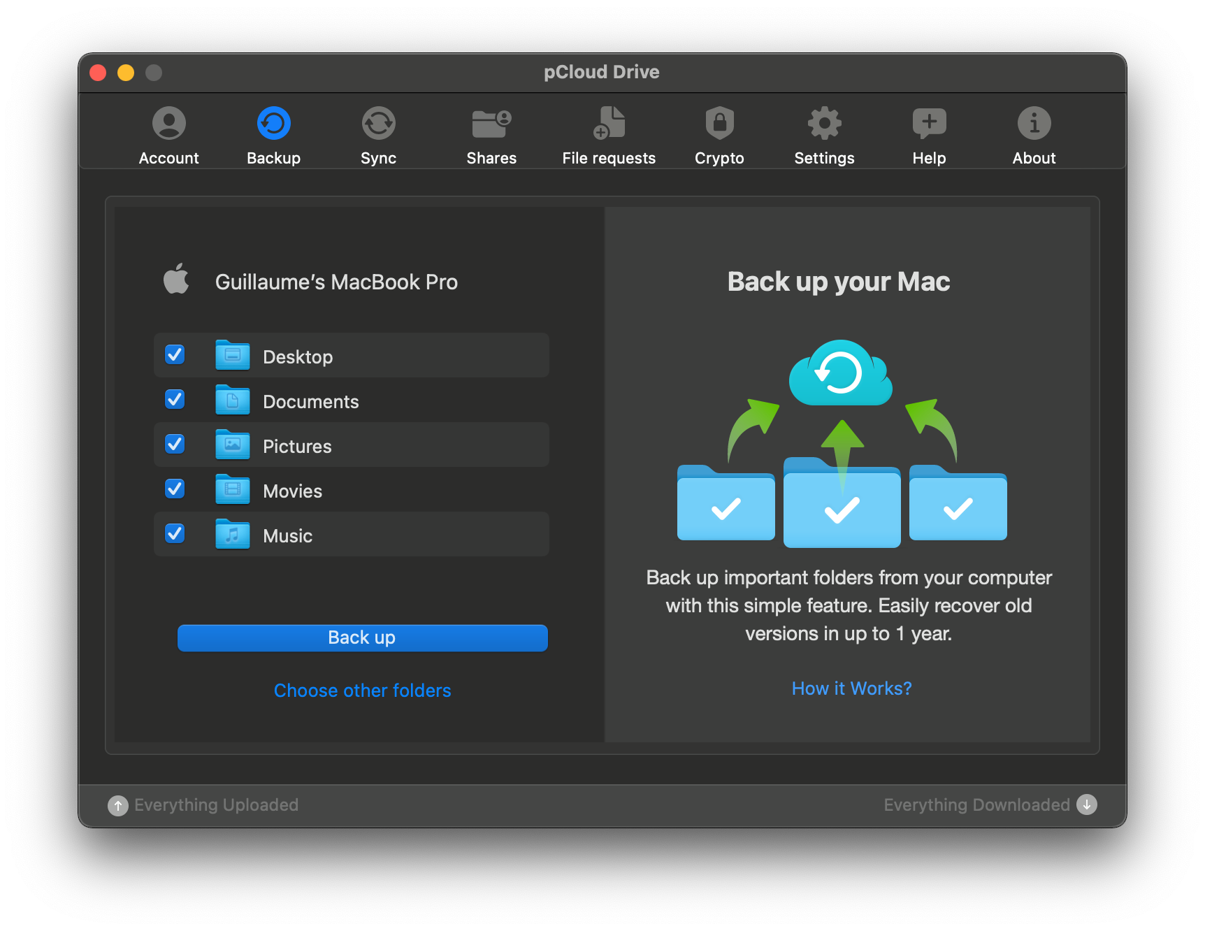pcloud backup