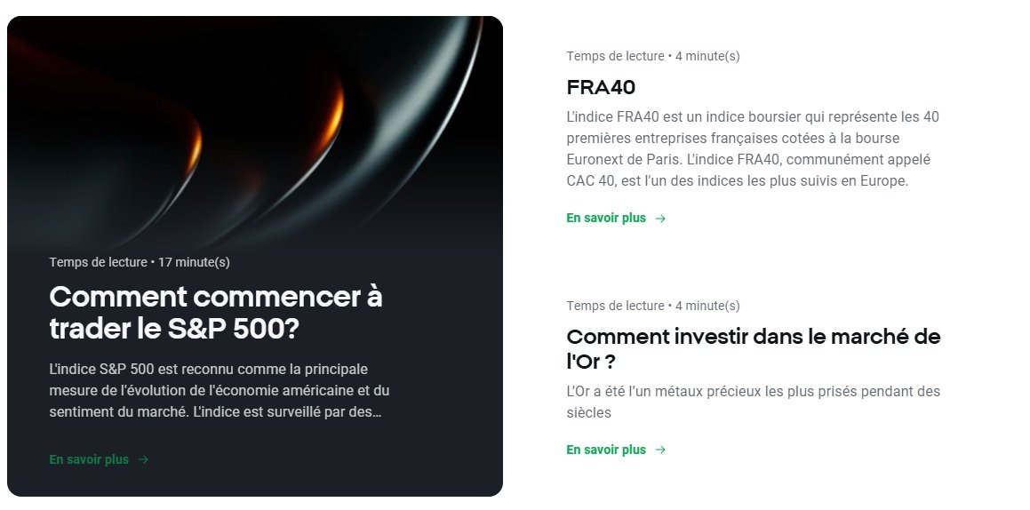 XTB donne accès à des milliers d'instruments financiers, regroupés en quelques grandes catégories pour faciliter la navigation. ©XTB