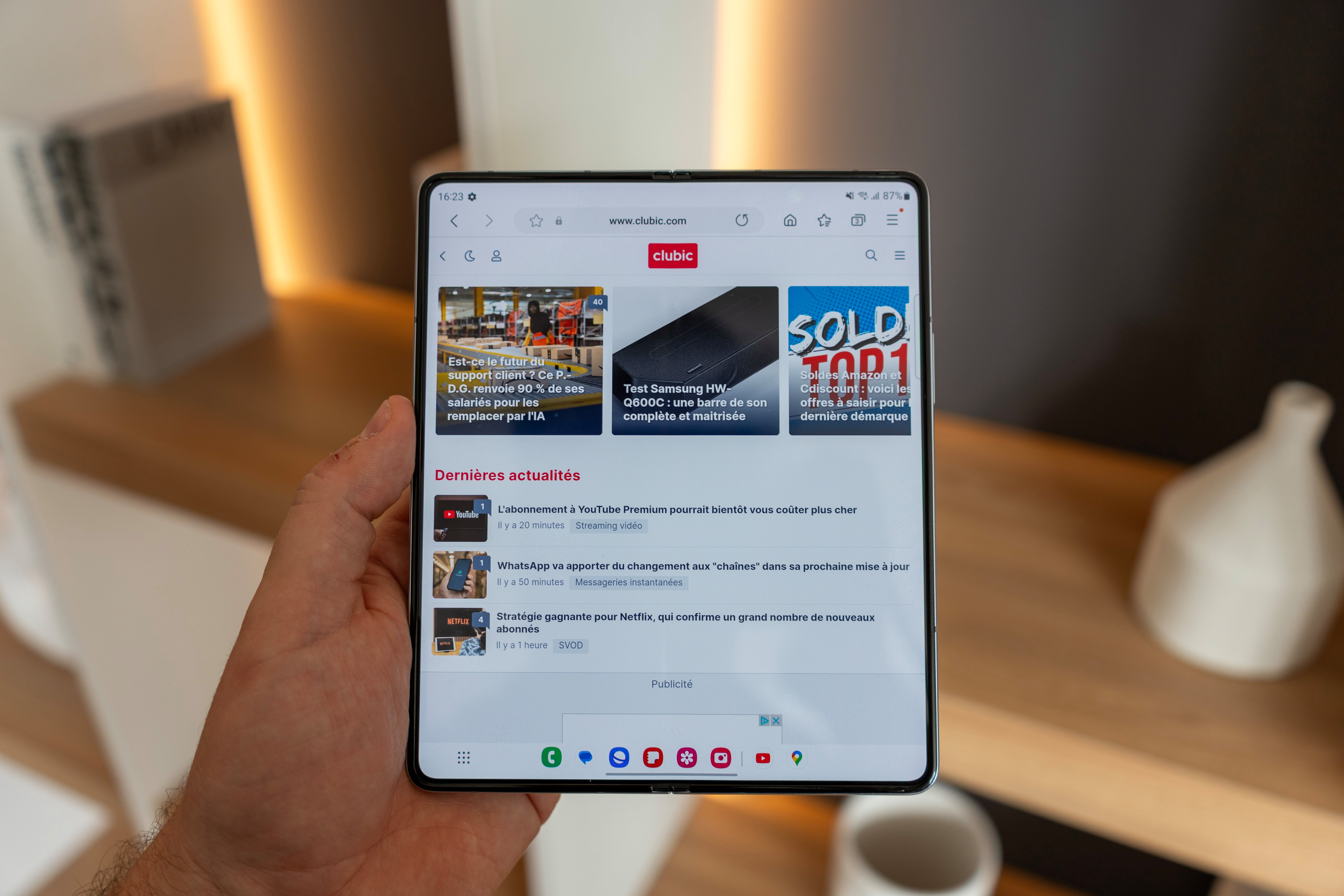 Le Galaxy Fold, une pépite d'innovation... rapidement dépassée © Pierre Crochart pour Clubic