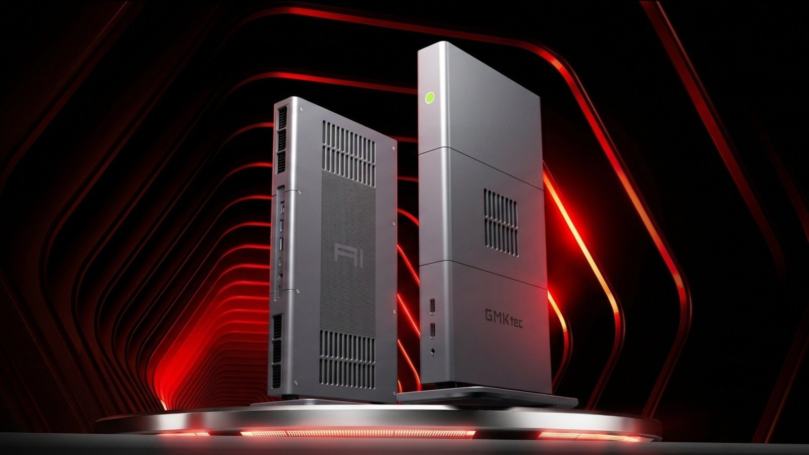 Avec son APU AMD et ses 128 Go de mémoire vive unifiée, l'EVO-X3 est une mini-station de travail conçue pour faire tourner des IA en local. ©GMKtec
