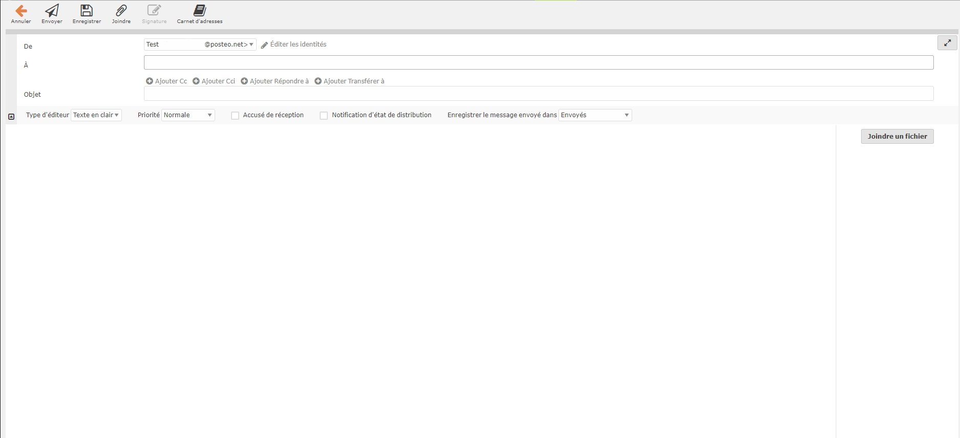 Posteo rédaction mail