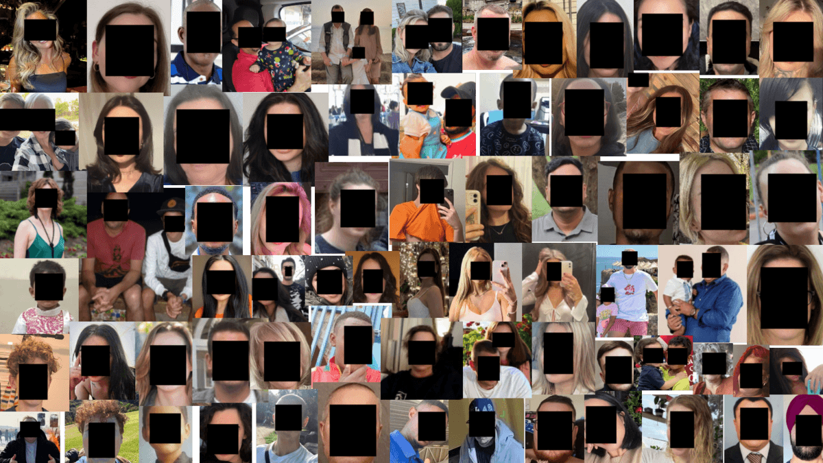 Un échantillon de photos issues de la fuite récupées par Jeremiah Fowler. © Jeremiah Fowler/ExpressVPN