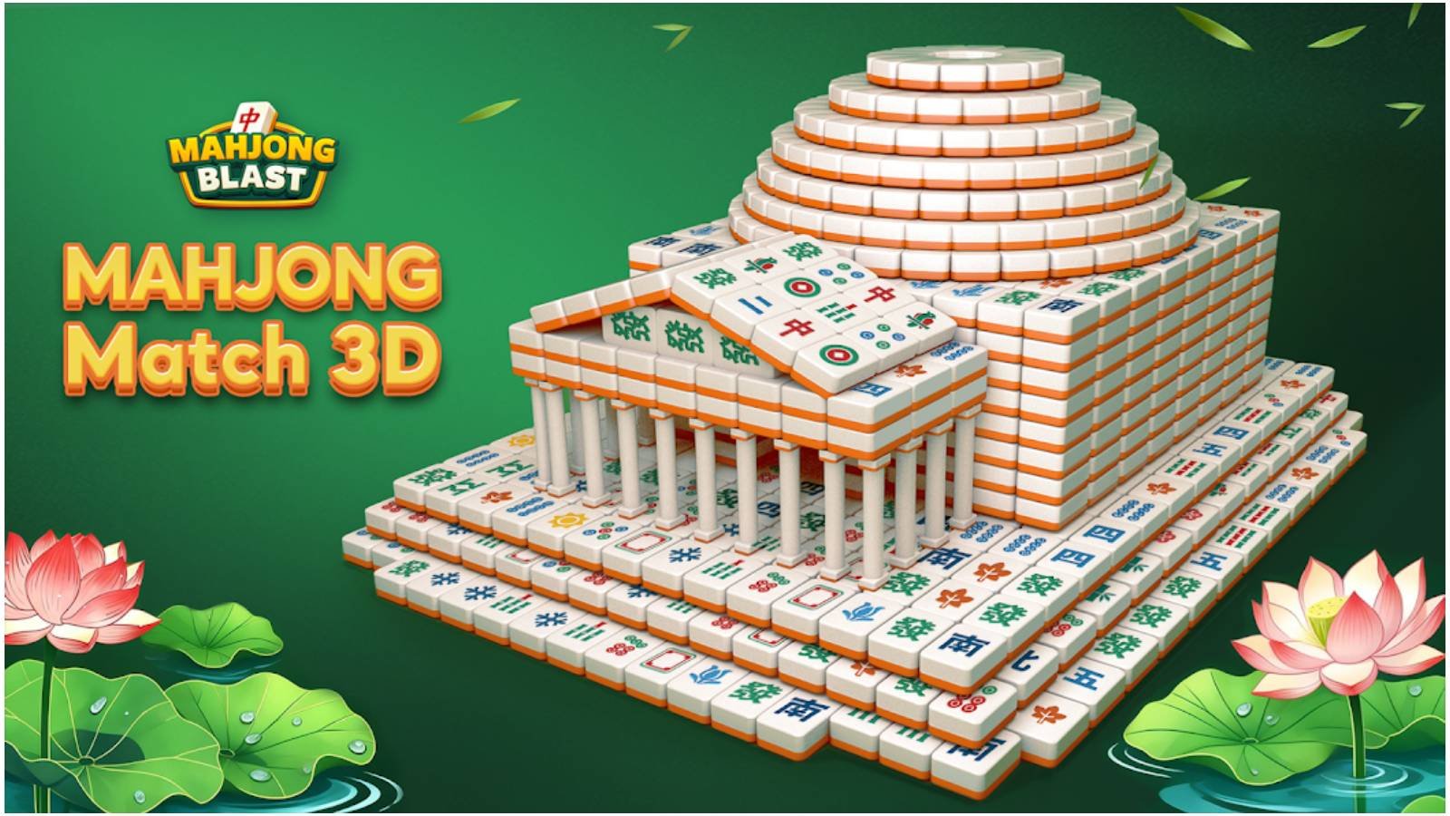 Mahjong Blast propose des milliers de puzzles de mahjong à résoudre sans pression, avec de grosses tuiles, des défis quotidiens et un mode hors ligne. © Nebula Studio