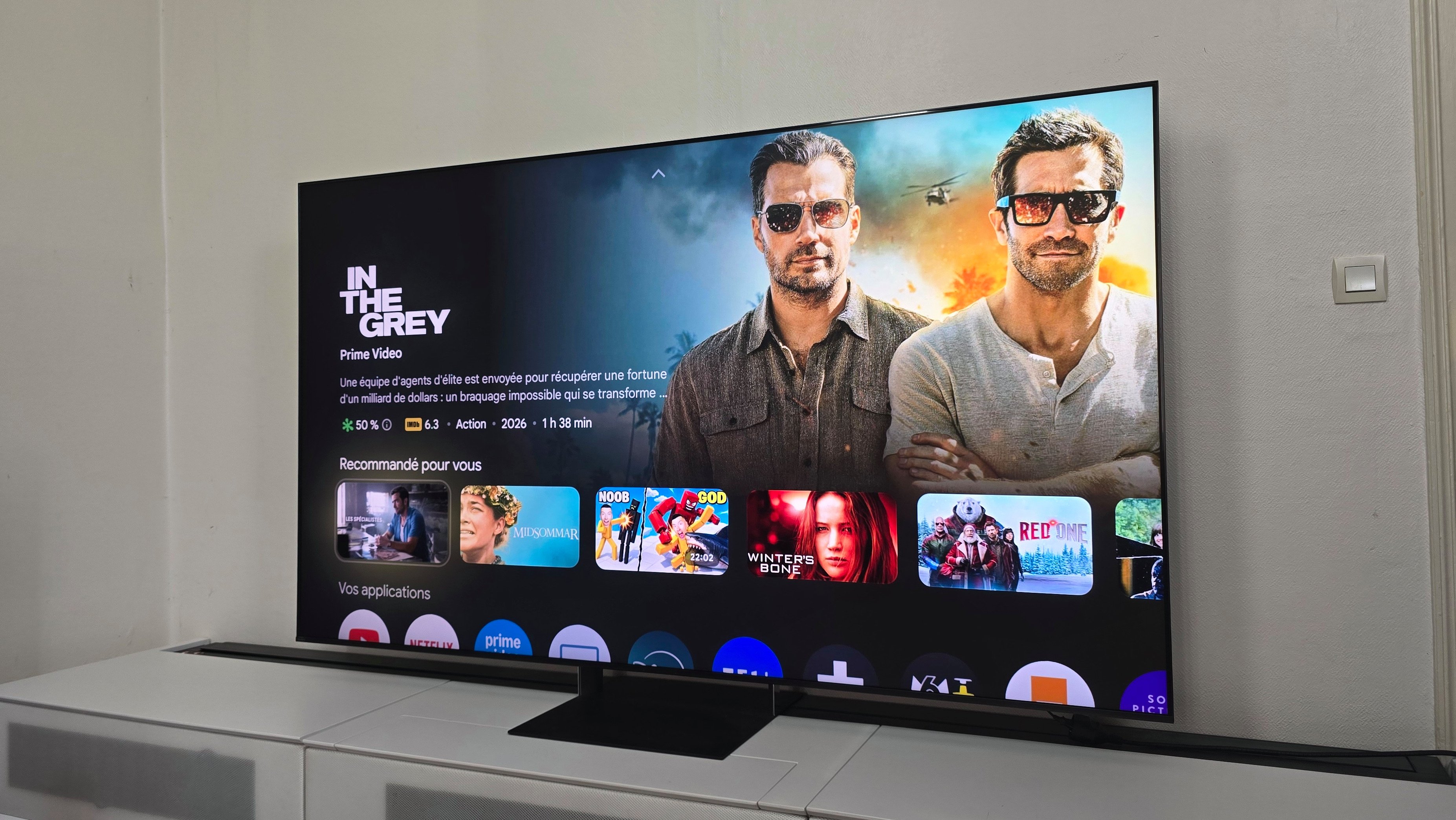 Le Sony Bravia 9 II lors de notre test. © Matthieu Legouge