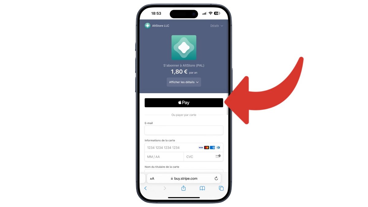 Payez avec Apple Pay, ou par carte bancaire © Mathieu Grumiaux pour Clubic