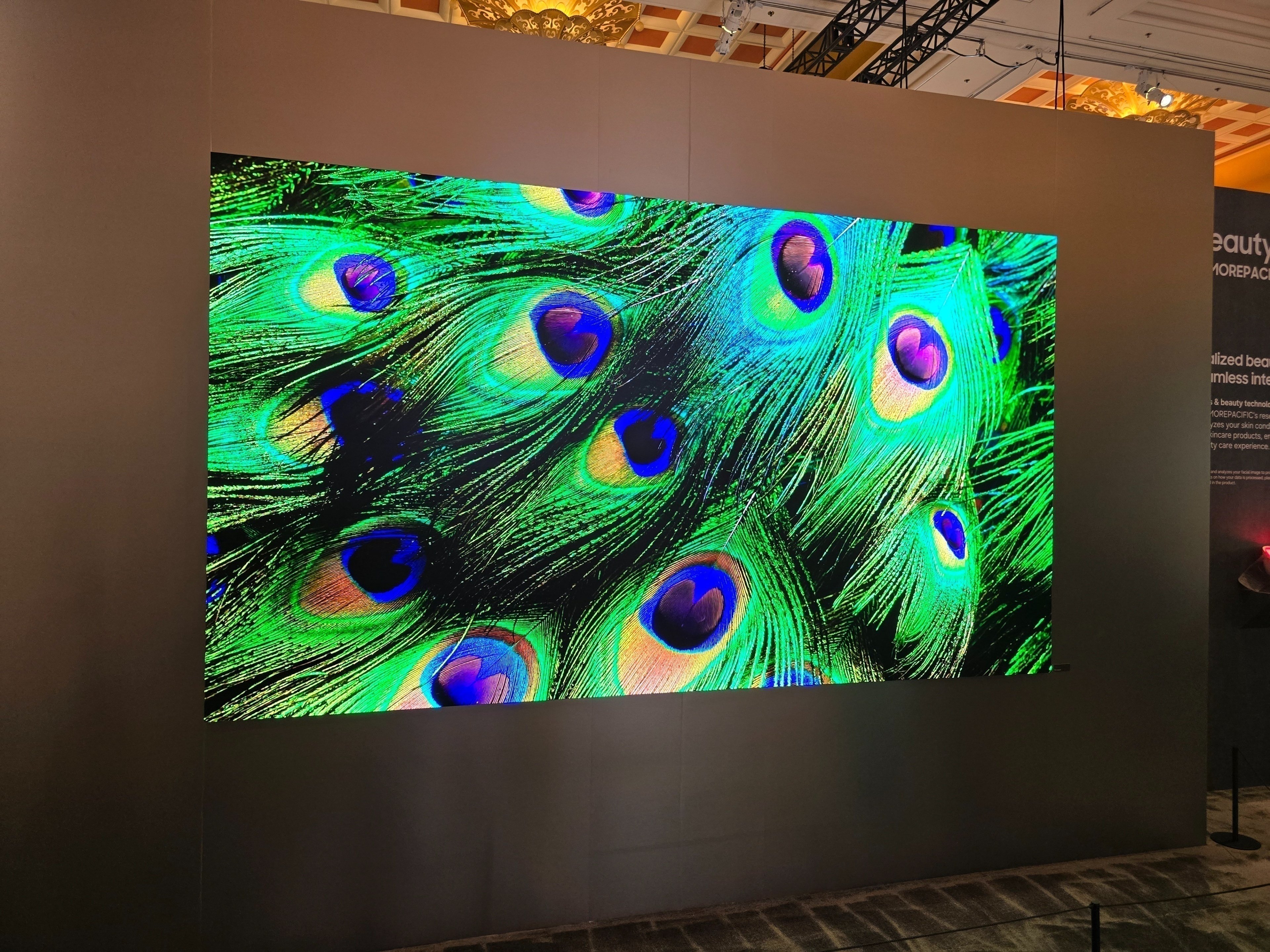 Le MicroLED de Samsung présenté au CES 2026, à ne pas confondre avec le MicroRGB ! © Matthieu Legouge