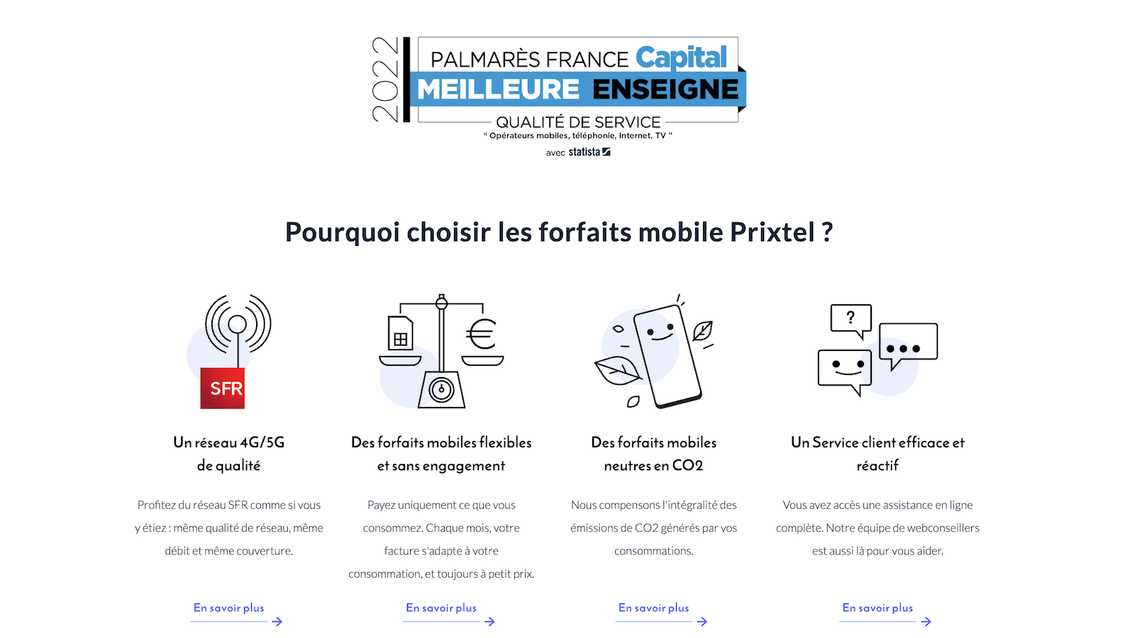 avantages prixtel