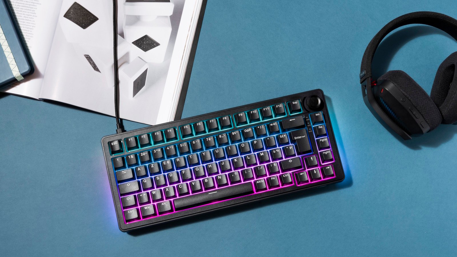 Le clavier magnétique Keyz Elite 300 HE est au format 75%. ©The G-Lab