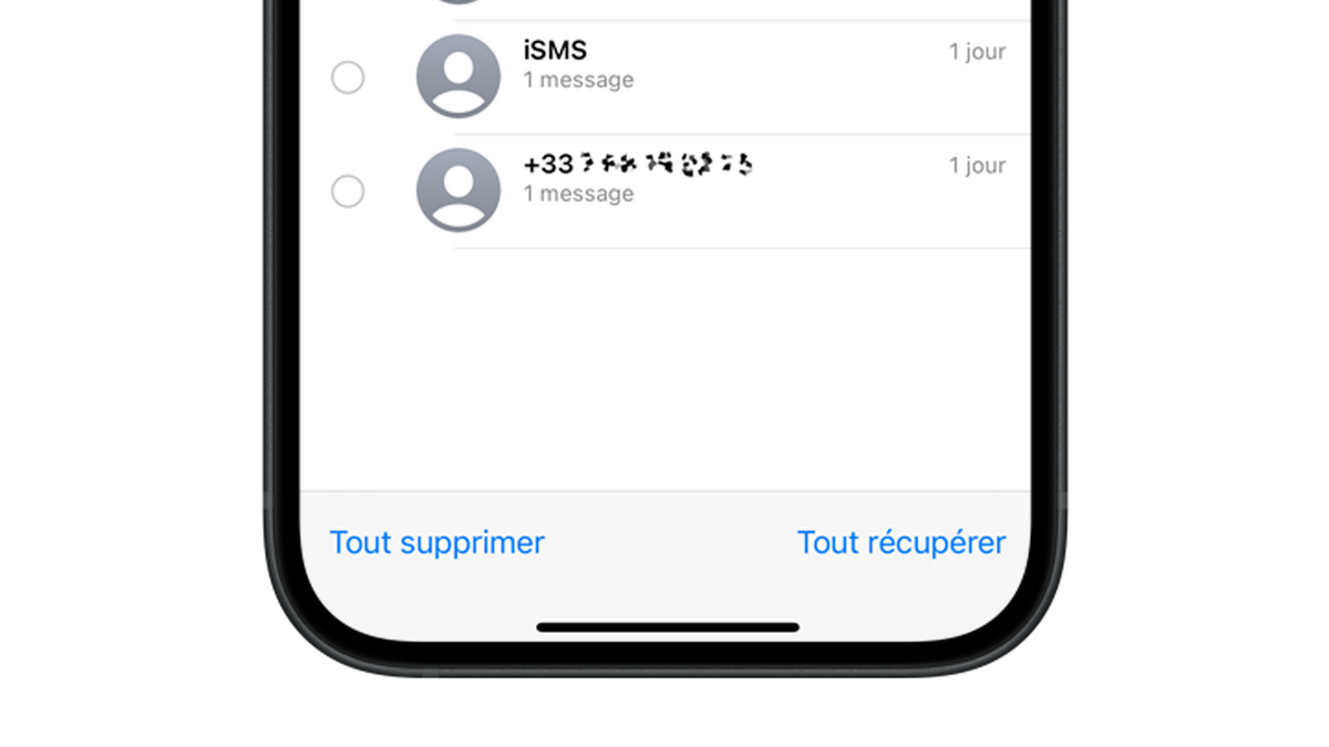 Comment récupérer des messages supprimés sur l'iPhone ? © Clubic