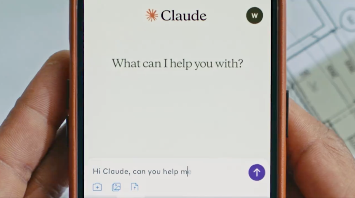 L'application Claude sur smartphone © Capture écran Claude AI