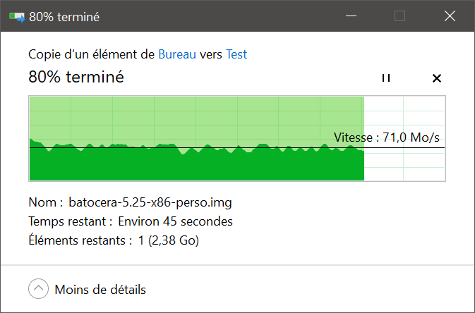 TerraMaster F2-210 - Copie de fichiers