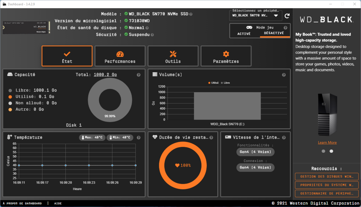 Dashboard est toujours aussi agréable à utiliser © Nerces