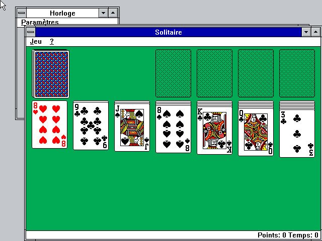 Windows 3 signe l'arrivée du jeu du Solitaire