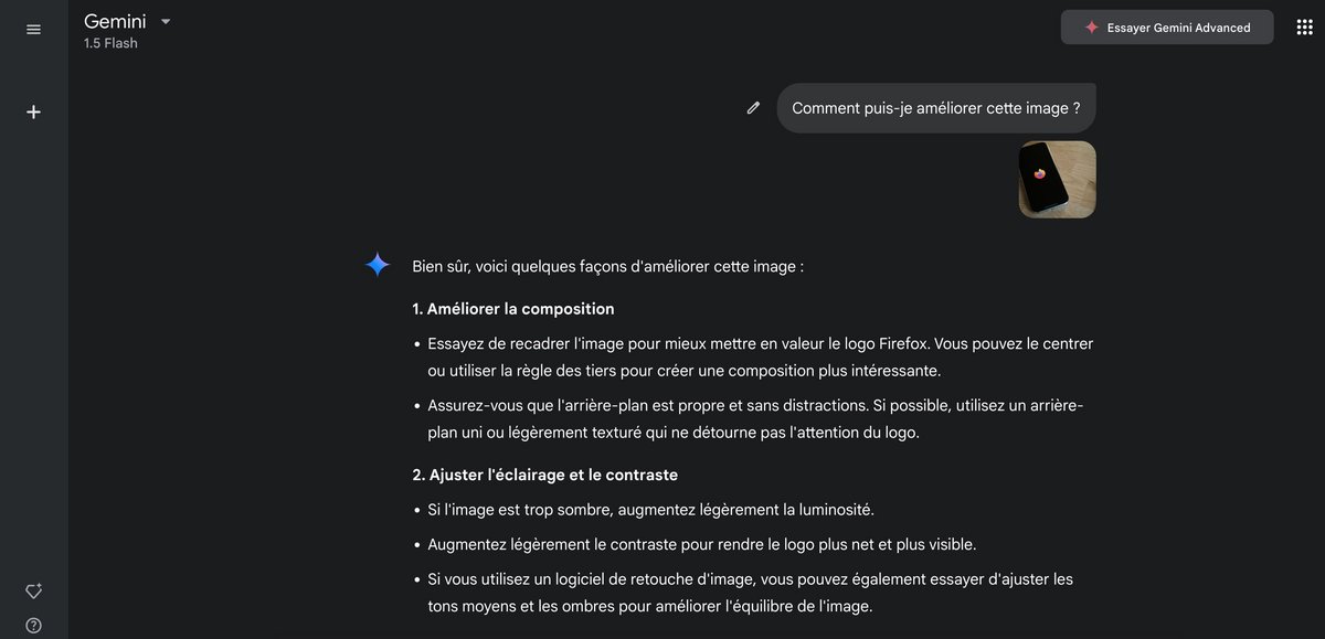 Améliorez vos images © Google