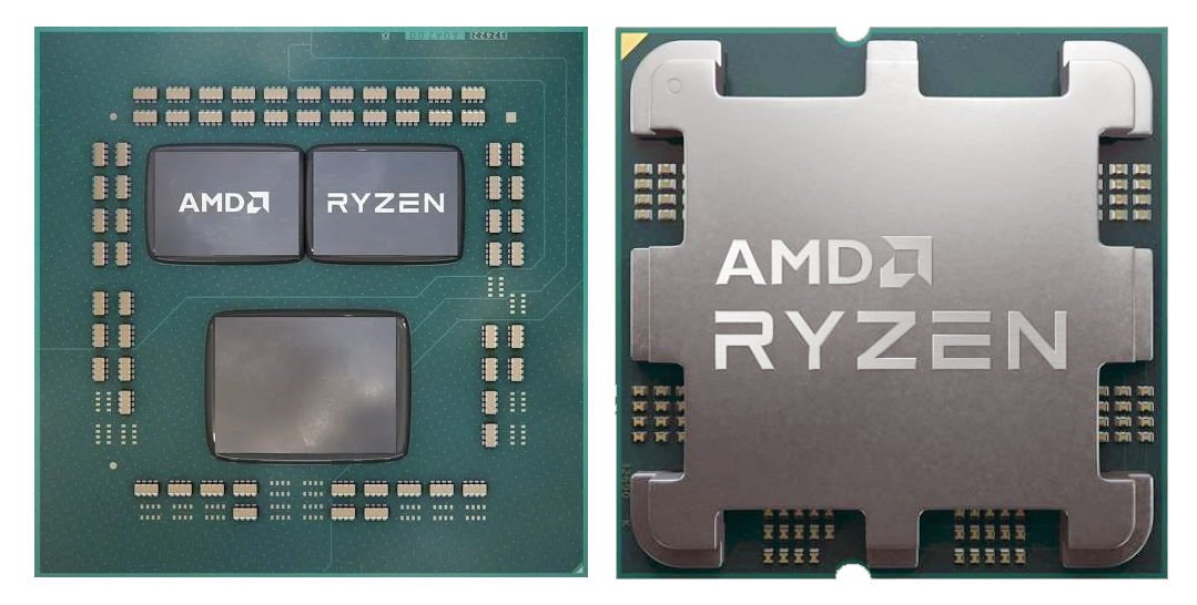 Les packages AM4 et AM5 d'AMD comparés © Videocardz