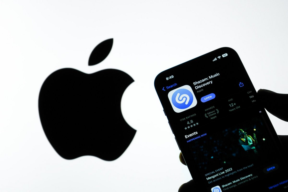 Shazam a été rachetée par Apple en 2018. © Shutterstock