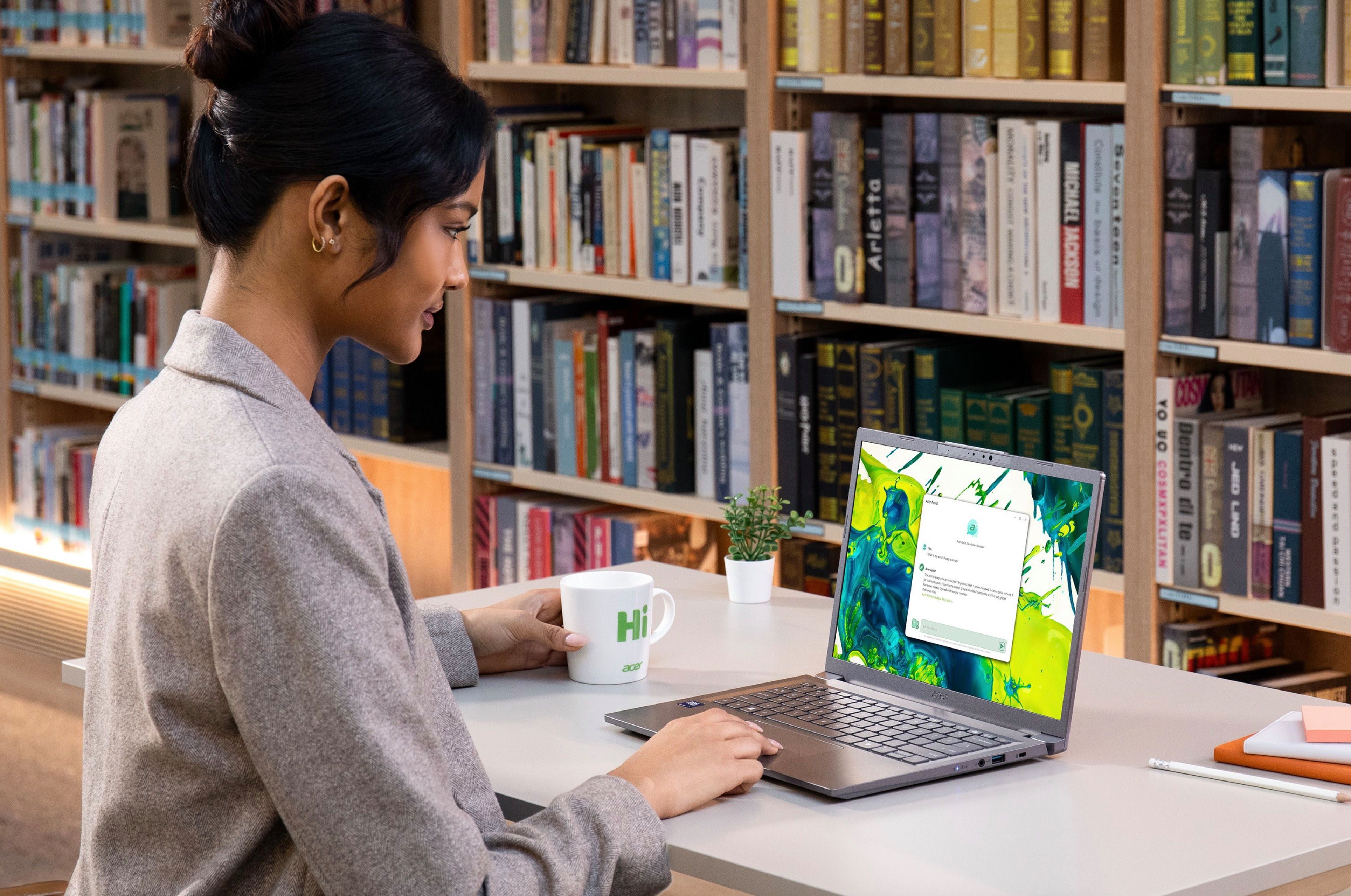 Le nouvel Aspire 14 AI cherche à doper le milieu de gamme d'Acer. © Acer