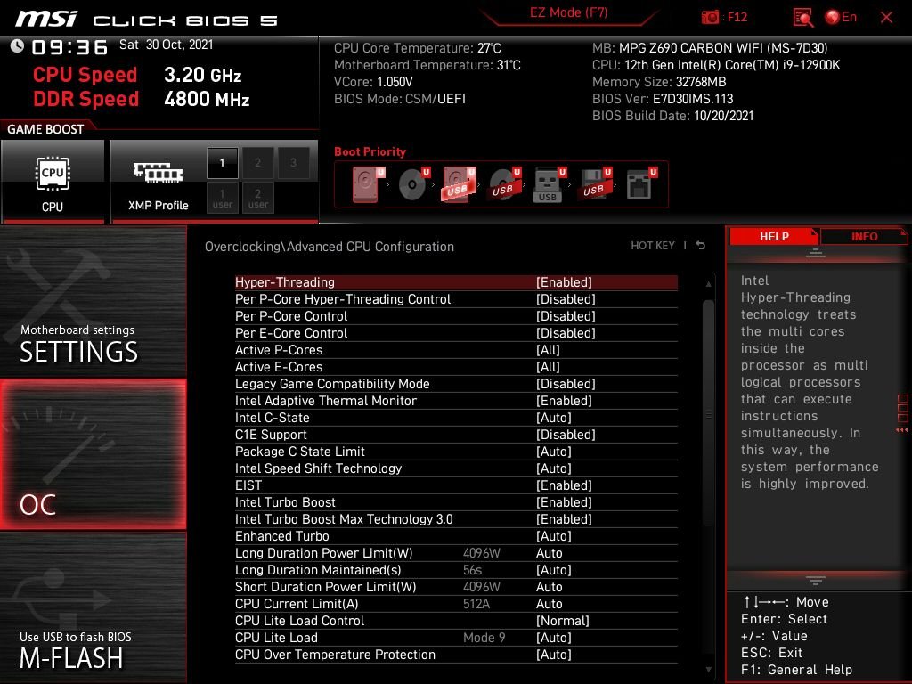 MSI MPG Z690 Carbon WiFi