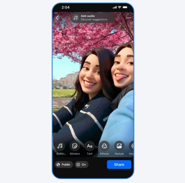 Avec Meta AI, on peut donner un côté "animé" à ses photos en un clic. ©Meta
