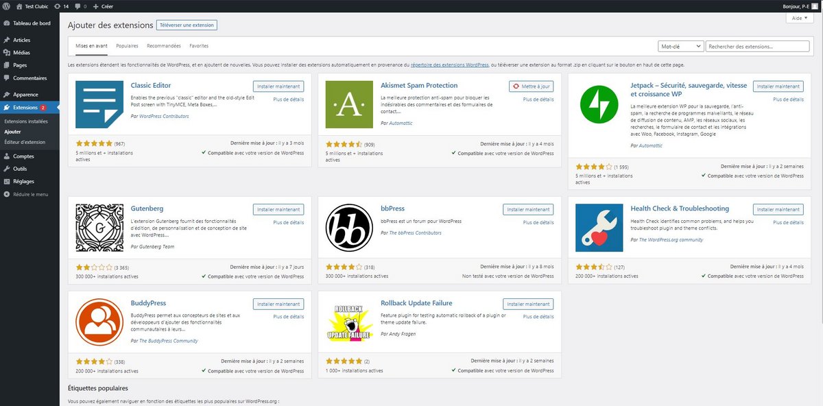 @WordPress - Des fonctionnalités infinies à l'aide du catalogue de plugins