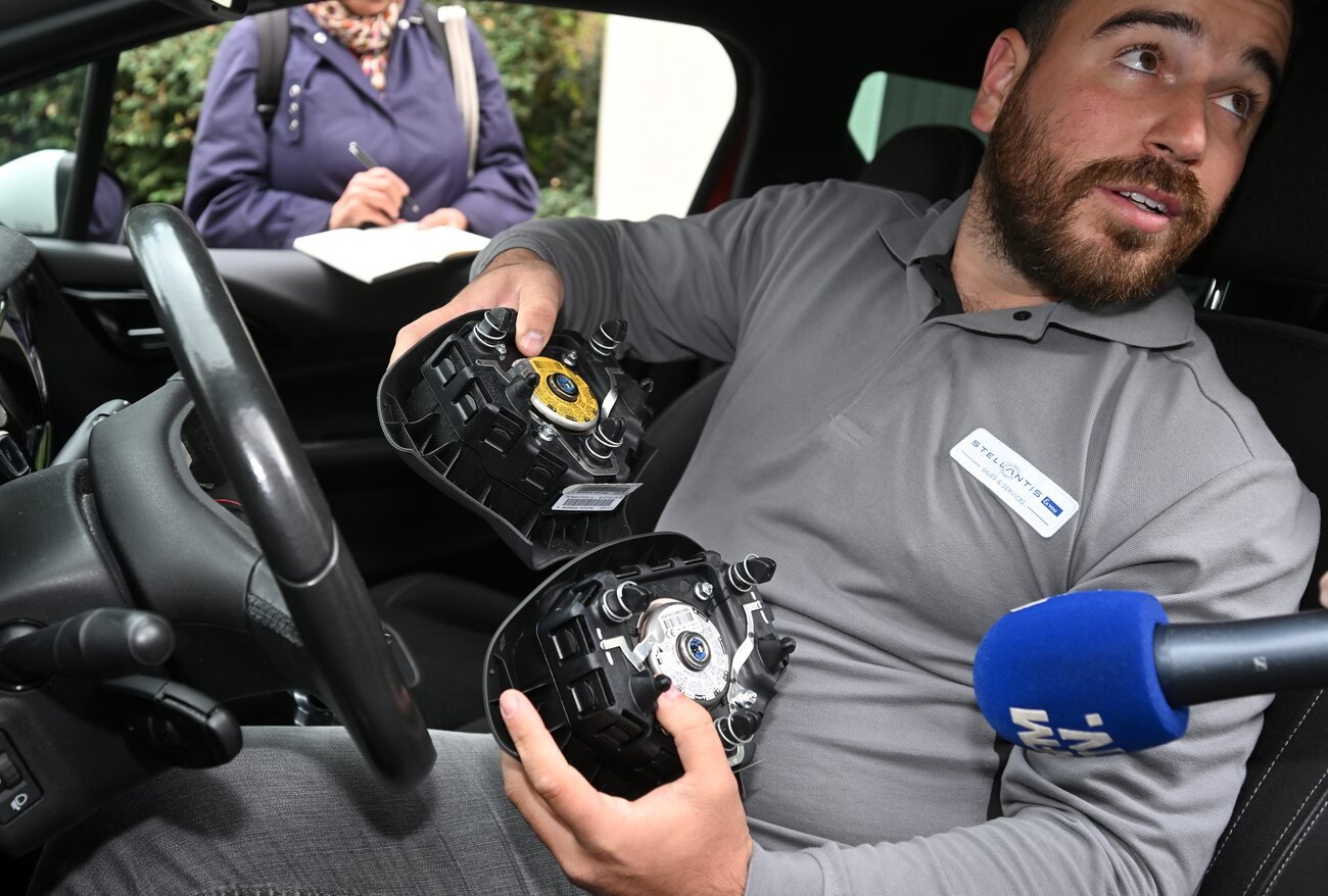 Remplacement des airbages Takata par Stellantis © Image de BFM TV