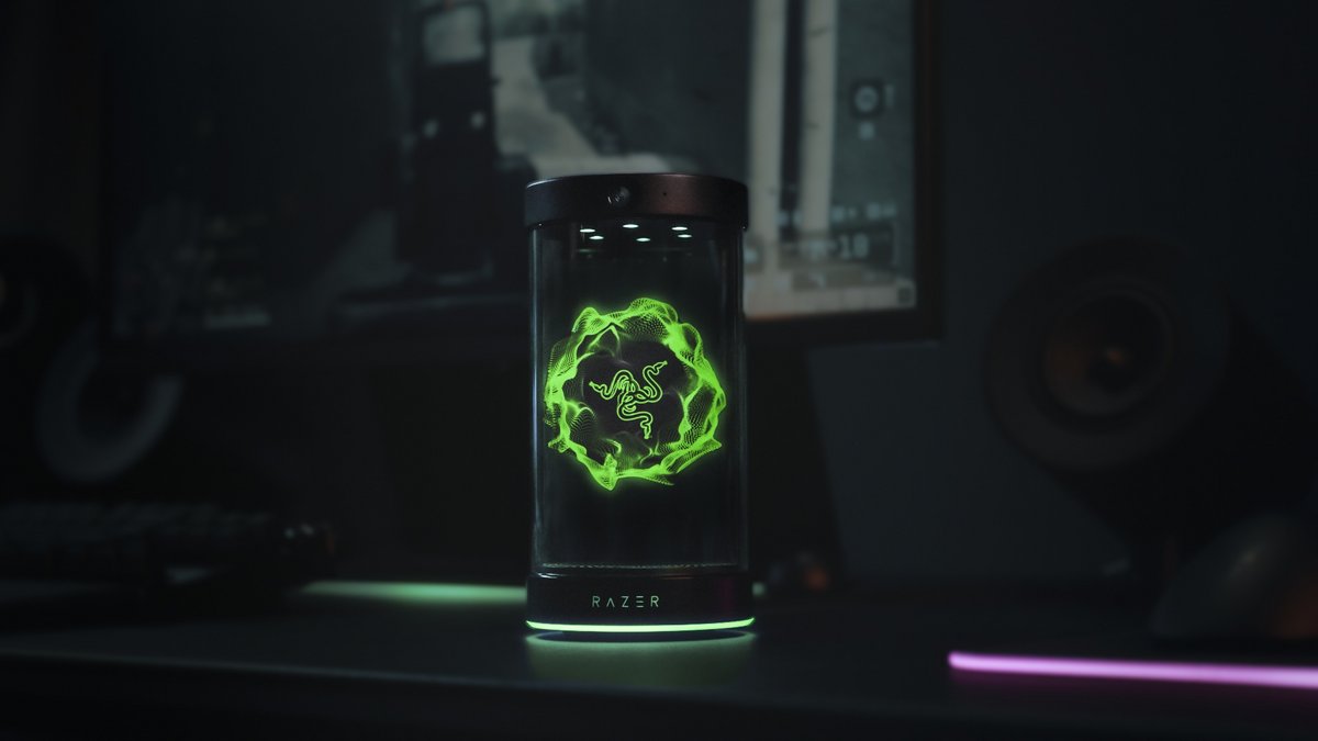 Voilà à quoi ressemble le Projet AVA. Un hologramme de 14 cm de haut enfermé dans une sorte de tube. ©Razer