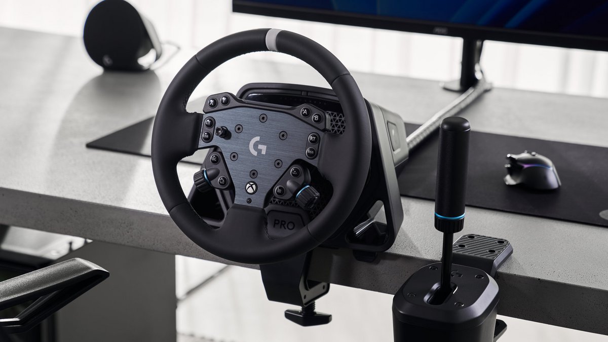 Équipé du volant rond RS © Logitech