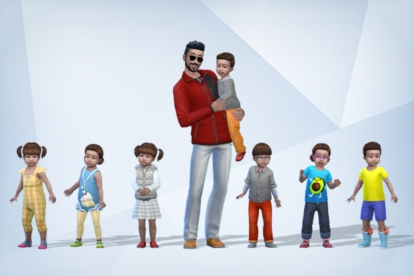 Sims 4 - présentation d'une famille