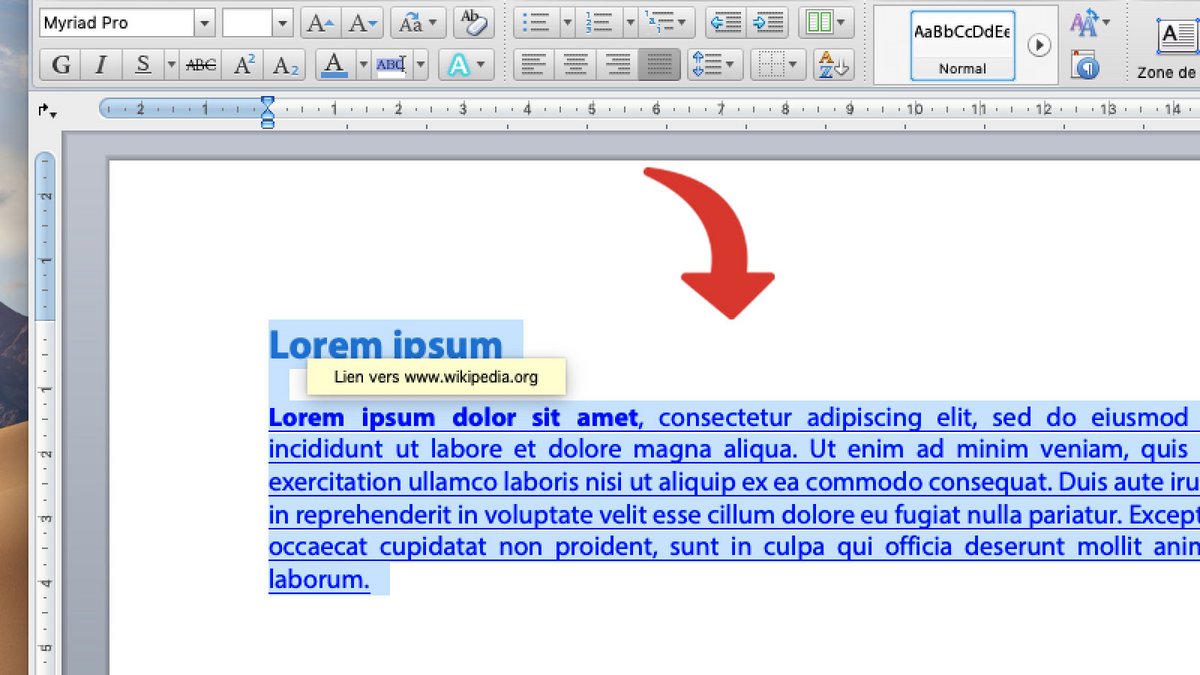 tutoriel hypertexte word