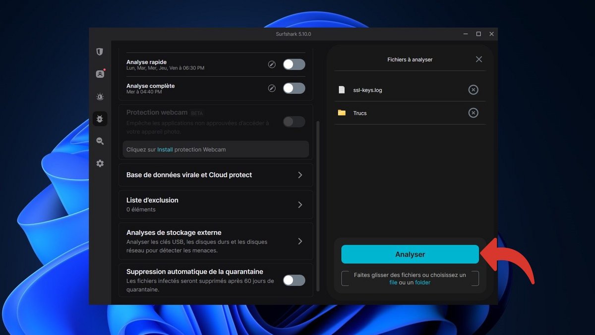 Surfshark Antivirus - Lancez l'analyse © Clubic